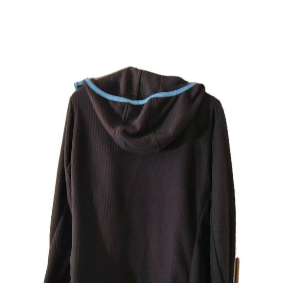 Hot Chocolate Run Jacket Women Brown Fleece Hoodie Zip Up Ventures Endurance XL - Picture 7 of 8